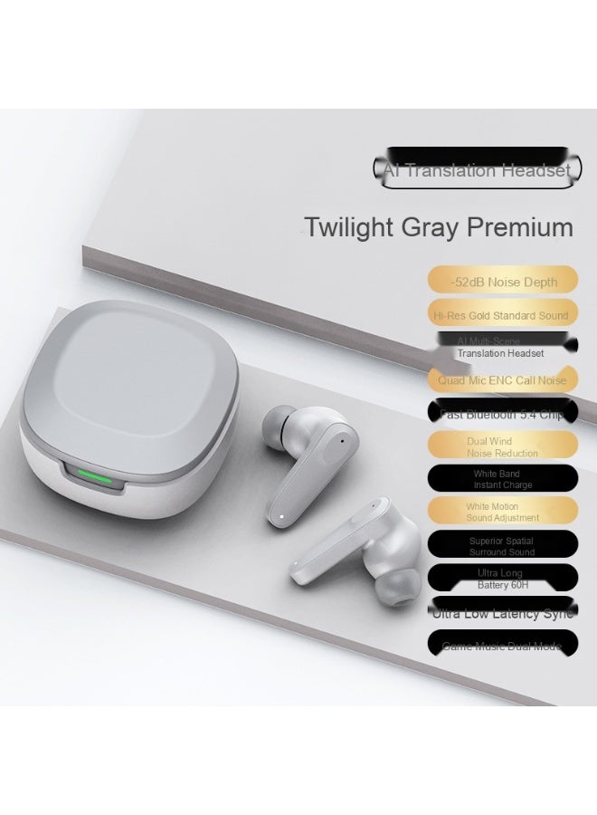 2025 AI Simultaneous Translation Bluetooth Earbuds, Wireless with Ultra-Long Battery Life