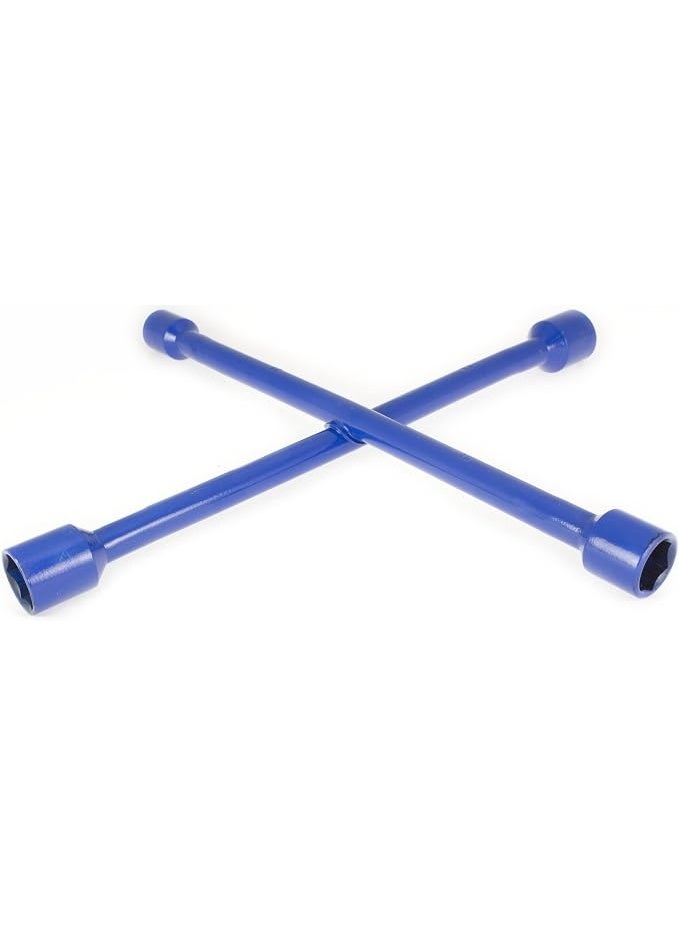 4 Way Cross Wheel Nut Wrench For Car With 17mm 19mm 21mm 23mm Sockets - Image 3