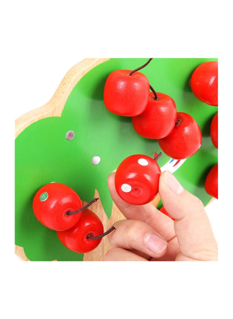 Wooden Matching Apple Magnetic Tree Toy