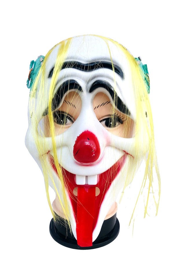 Evisha قناع وجه فاخر على شكل شعر مهرج جوكر من إيفيشا، قناع هولي، قناع حفلة الهالوين - Image 4
