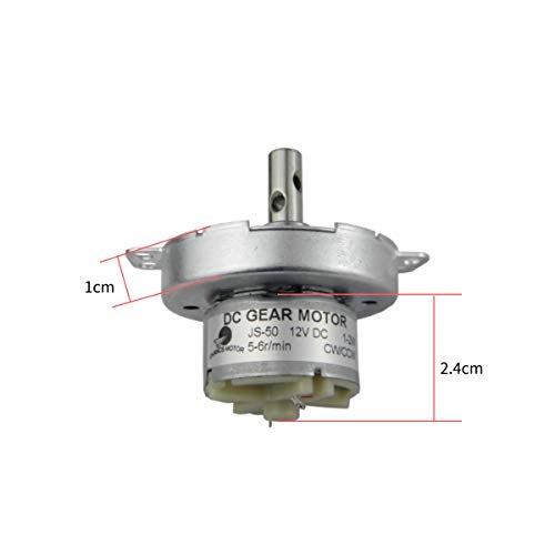 CHANCS Slow Speed Motor JS-50 12V DC 20RPM CW/CCW Brushless Mini DC Gear Motor Gear Electric Motor - Image 3