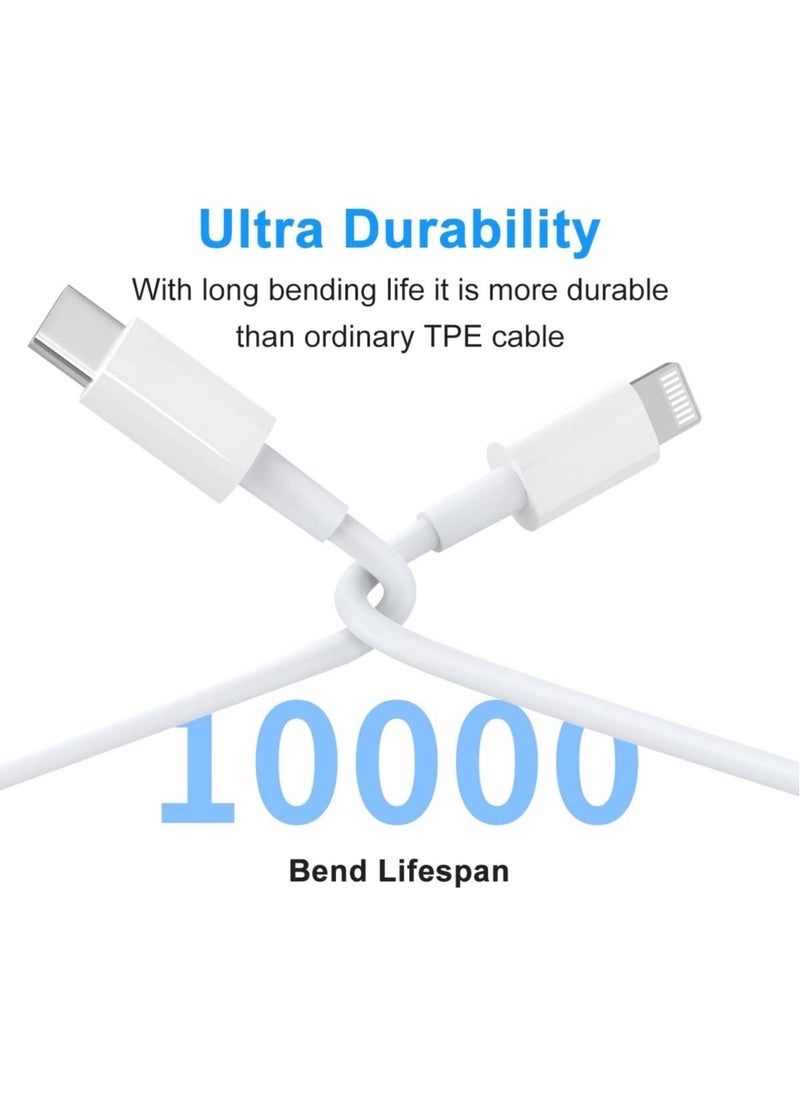 ELTRAZONE - 20W Type C Fast Charger Adapter for iphone 14 pro/ 14 pro max/14/13/12/11, USB C Fast Charging Plug with Cable 1M - Image 1
