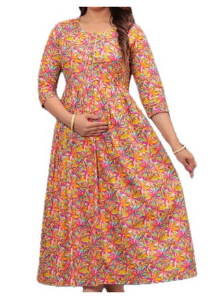 Zebees Cotton Maternity & Feeding Dress, Comfortable Fit, Concealed Zips - pzsku/Z6270346A4F0CF999F14BZ/45/_/1736674231/08d4a83b-d2d9-4b86-975e-f69e42e107cc