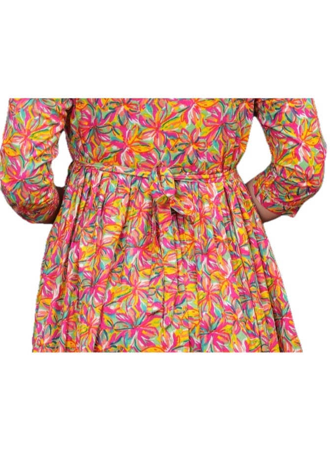 Zebees Cotton Maternity & Feeding Dress, Comfortable Fit, Concealed Zips  - Image 5