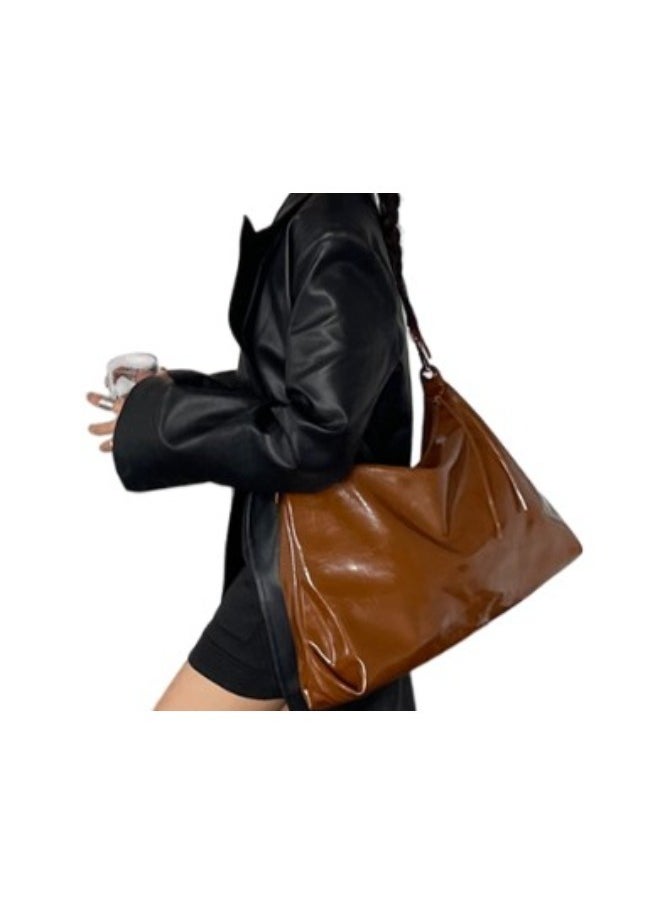 Rup Art - Eye-Catching Burgundy Crossbody Tote Bag for Women - Large Capacity Handheld & Shoulder Bag in Premium Oil Leather and PU - Image 1