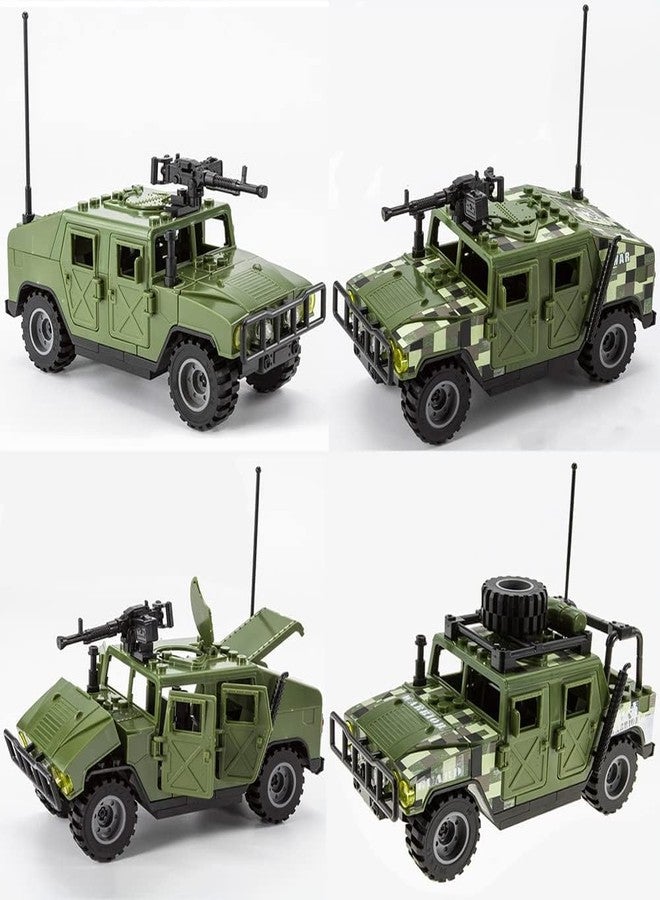 ENHANA Military Vehicles Building Blocks Sets Compatible with Lego, Military Off-Road Vehicle Set, Army Model Kit, STEM Toys for Boys, Kids, and Teens Ages 8-14(Green) - Image 4