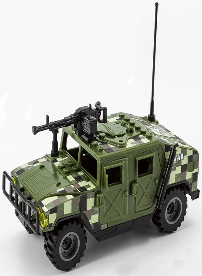 ENHANA Military Vehicles Building Blocks Sets Compatible with Lego, Military Off-Road Vehicle Set, Army Model Kit, STEM Toys for Boys, Kids, and Teens Ages 8-14(Green) - Image 2