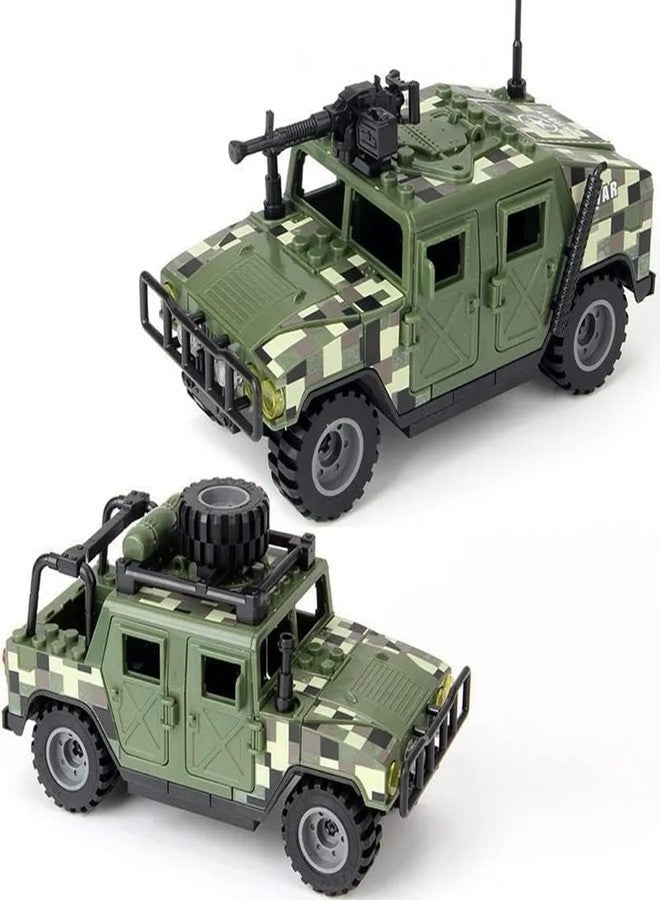 ENHANA Military Vehicles Building Blocks Sets Compatible with Lego, Military Off-Road Vehicle Set, Army Model Kit, STEM Toys for Boys, Kids, and Teens Ages 8-14(Green) - Image 5