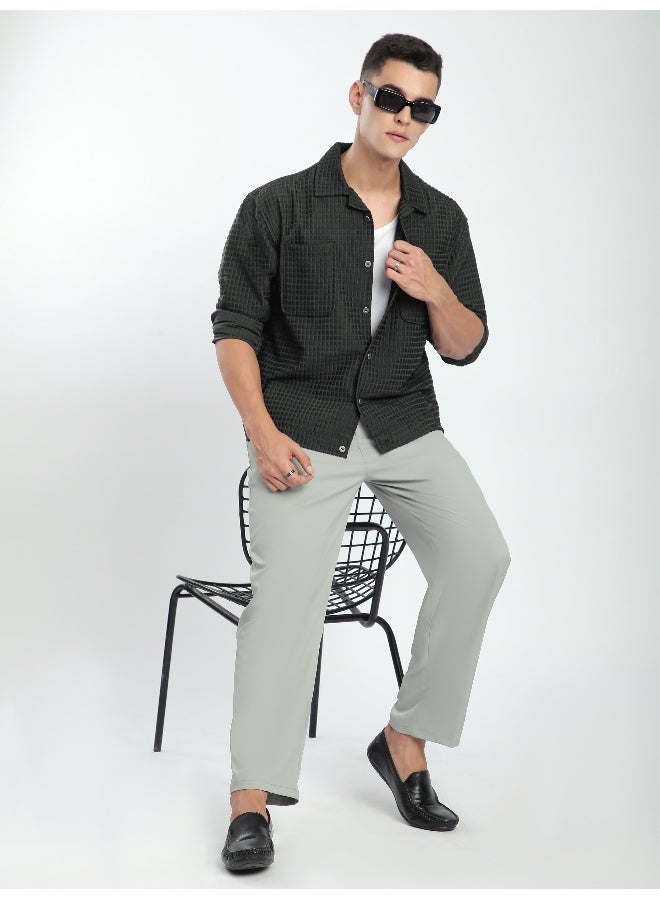 Beyoung Dark Grey Bubble Textured Shacket - Image 3