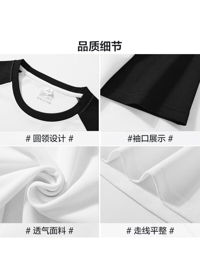 Warrior Short Sleeve T-shirt Men's Patchwork Color Bottoming Shirt Men's Summer Skin-friendly Loose Breathable Top Men