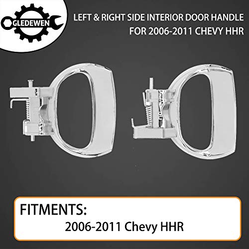 Gledewen Interior Door Handle Front Rear Driver & Passenger Side Pair | for 2006-2011 Chevy HHR | Replaces# 19299614, 19299613 - Image 3