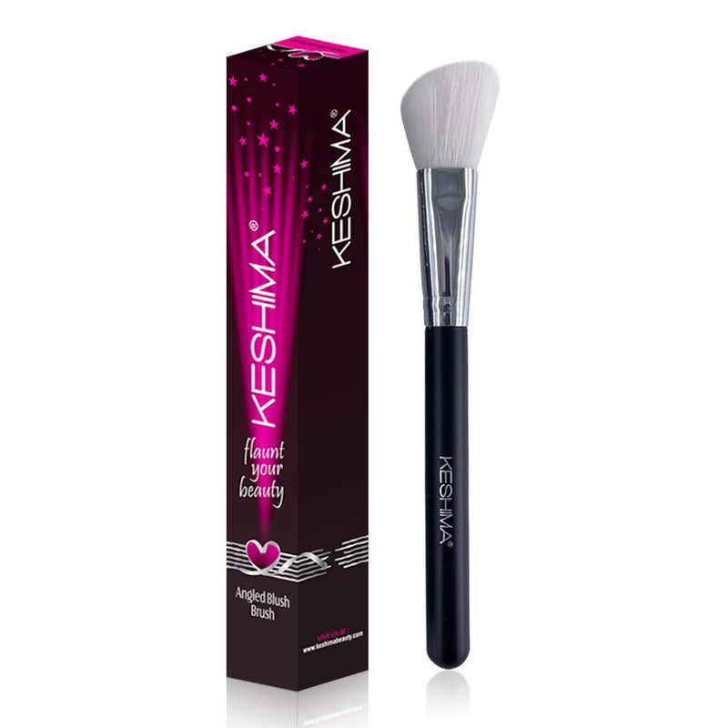 KESHIMA Angled Blush Brush & Bronzer - Premium Contour Brush for Blush, Bronzer & Powder Makeup Application - Vegan, Cruelty-Free - Image 1