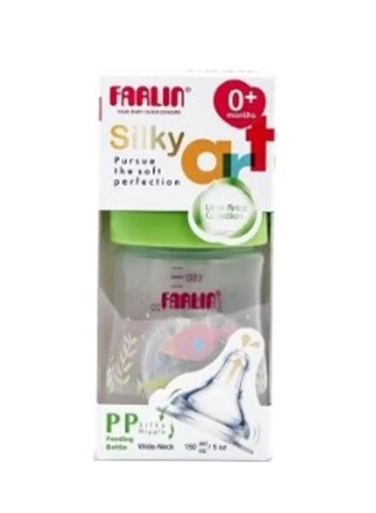 فارلين زجاجة رضاعة بي بي برقبة واسعة 150 مل - أخضر - Image 3