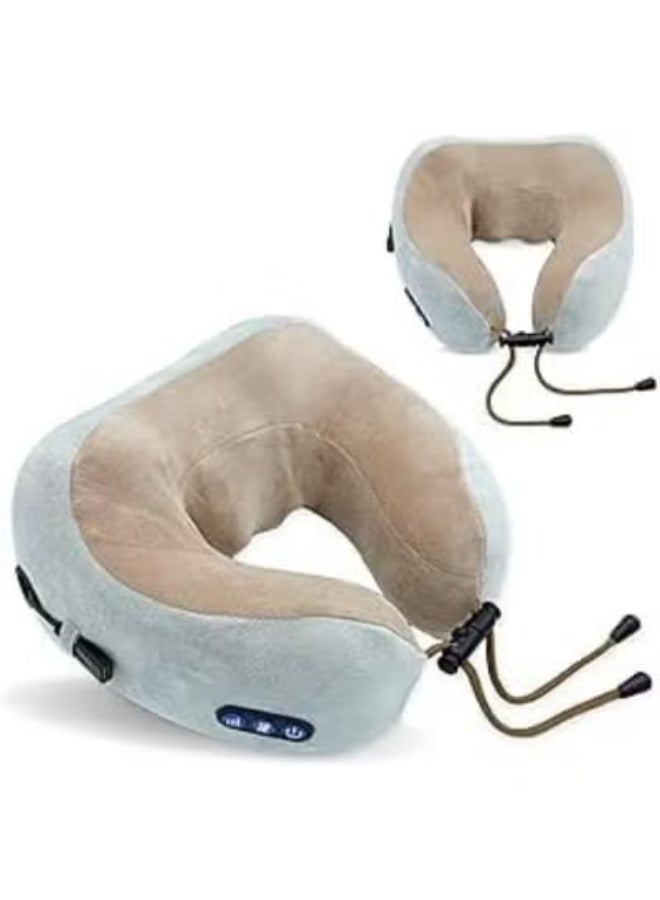 Portable Neck & Vertebral Massager – Heated Massage Pillow with Rolling & Heat Modes for Travel, Office, and Home Relaxation - Image 1