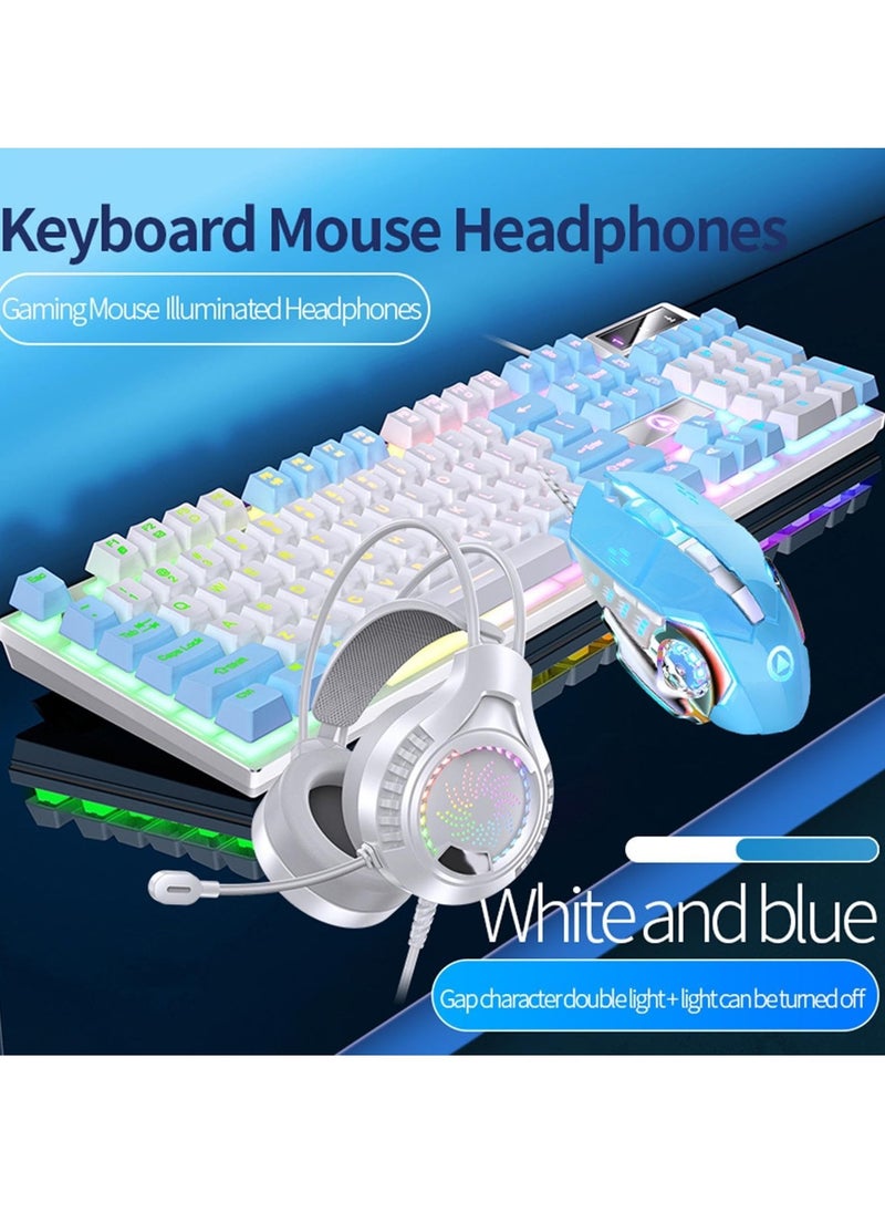 Mechanical Gaming Keyboard DIY RGB 104 Keys Ultra Slim LED Backlit USB Wired Keyboard Durable Abs Keycaps Responsive Keystrokes Spill Resistant Computer Keyboard for PC Mac Xbox Gamer - Image 2