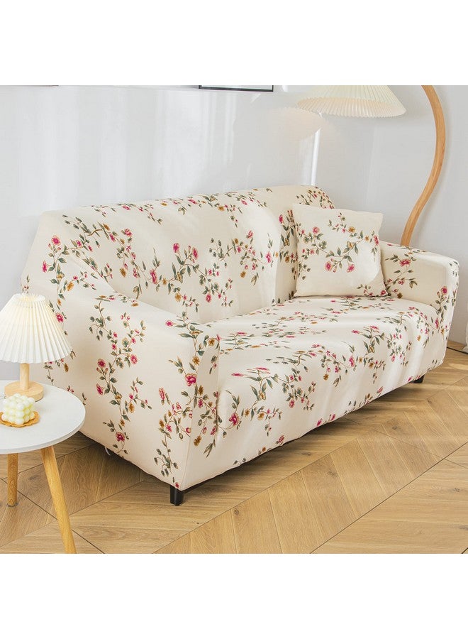 هاوس أوف كويرك غطاء أريكة House of Quirk Universal Single Seater Cover Big Elastic Cover for Sofa 140 GSM (Beige Tulip, 90-145cm) - Image 3