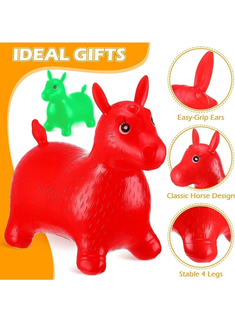 l'elefante Inflatable Animal Hopper Ride-On Toy for Kids – Bouncy Jumping Horse with Hand Pump, Durable PVC Material, Indoor & Outdoor Fun, Develops Balance & Coordination  - Image 2