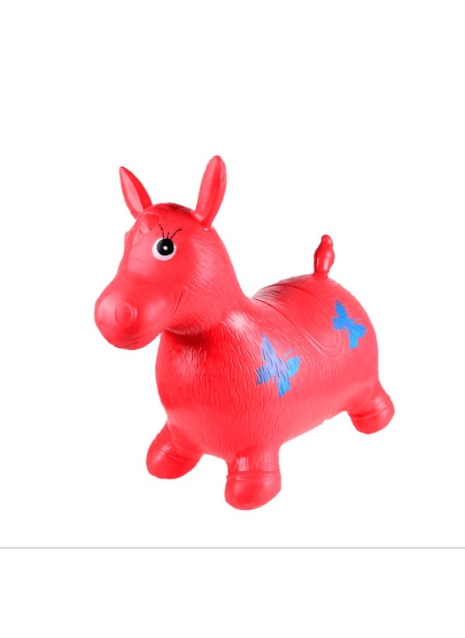 l'elefante Inflatable Animal Hopper Ride-On Toy for Kids – Bouncy Jumping Horse with Hand Pump, Durable PVC Material, Indoor & Outdoor Fun, Develops Balance & Coordination  - Image 1