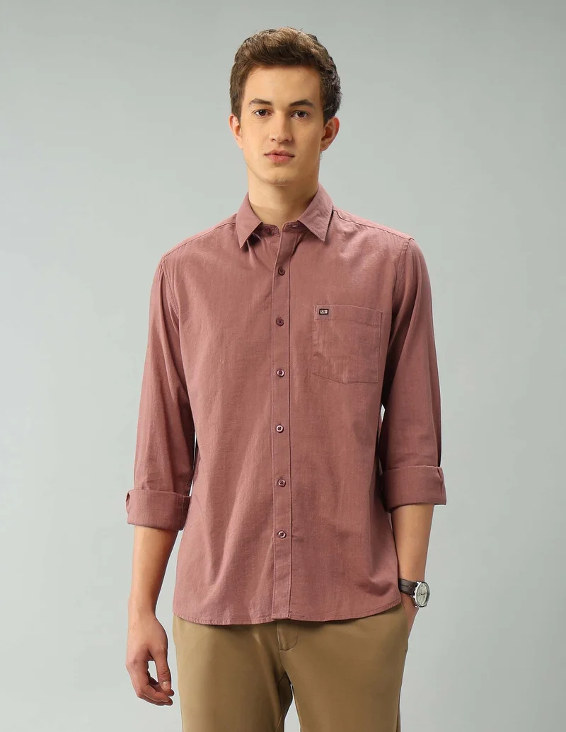 Arrow Manhattan Slim Fit Solid Shirt