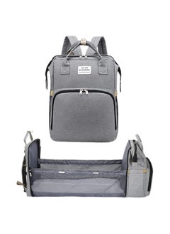 Diaper Bag Backpack, Multifunction Travel Baby Changing Bag, Multifunction Waterproof Travel Back Pack for Moms Dads, Newborn Baby Essential Gifts, Versatile Diaper Changing Station(Grey)(1 Pack)