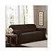 MAYTEX Torie Stretch 1-Piece Loveseat Furniture Cover/Slipcover, Chocolate - Image 2
