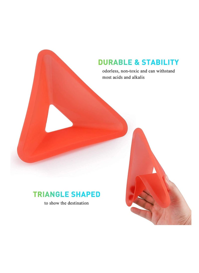 ULTIMAX Soccer Disc Cones, 25 Packs Agility Training Cones Multicolor Flexible Durable, Training Equipment for Football, Basketball, Agility, Field Marker, Spot Marker  - Image 2