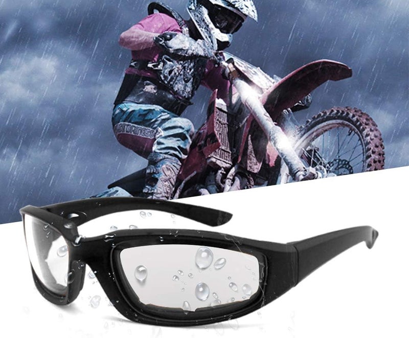 surpassme 3 Pair Motorcycle Riding Glasses Padding Goggles UV Protection Dustproof Windproof Motorcycle Sunglasses for Outdoor Actives - Image 4