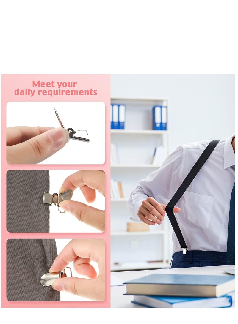 KASTWAVE Metal Pacifier Suspender Clips Straps Holder Fasteners Clips Baby Pacifier Suspender Snap Heavy Duty Fasteners Clips for Making Pacifier Holders Bib Bed Sheet Fasteners Toy Clip - Image 5