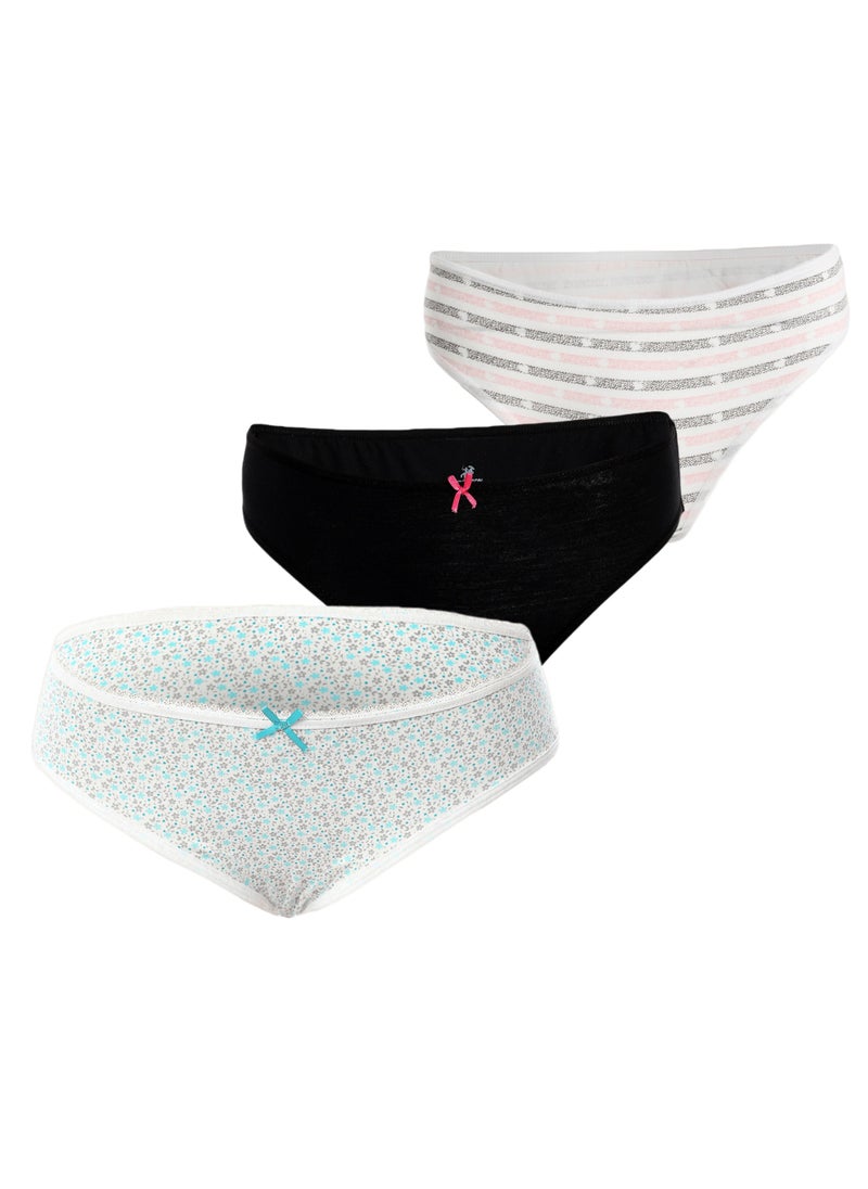 REDCOTTON Red Cotton Underwear Women Midi Panties Underwear Pack (3) Pieces - Multi  - Image 2