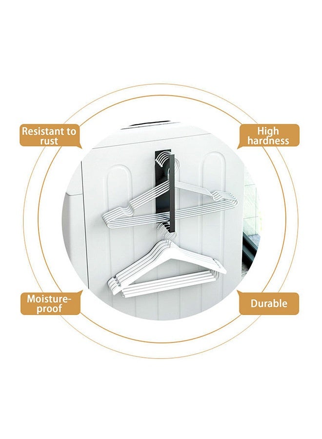 Peachjoy 2 Pack Magnetic Hanger Organizer for Washing Machine and Closet Laundry Room, Laundry Room Organization, Clothes Storage Rack, Hanger Storage Rack for Washing Machine,White - Image 4
