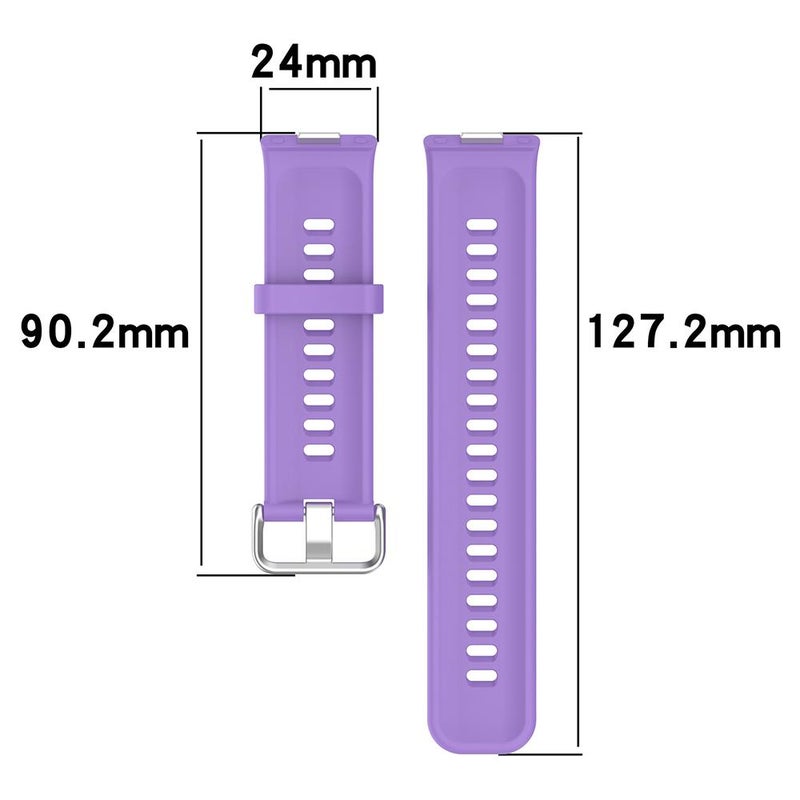 For Huawei Watch Fit4 Pro / Fit4 / Fit3 Silver Buckle Solid Color Silicone Watch Band(White) - Image 5