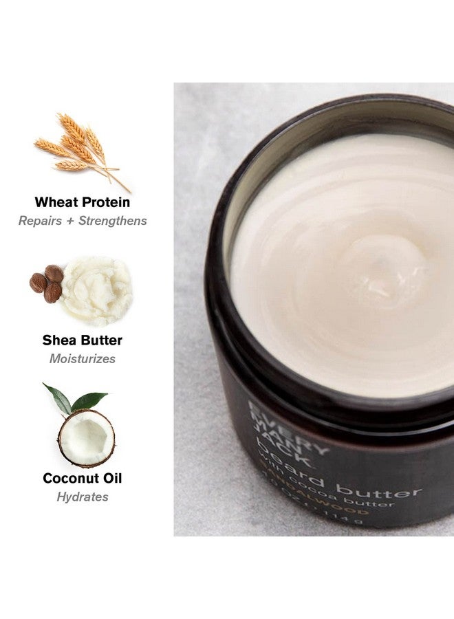 Every Man Jack Beard Butter Rejuvenate Soften And Styles Beard With Light Hold Light Sea Salt Scent Made W/Naturally Derived Ingredients Like Cocoa Butter And Shea Butter 4Oz  - Image 2