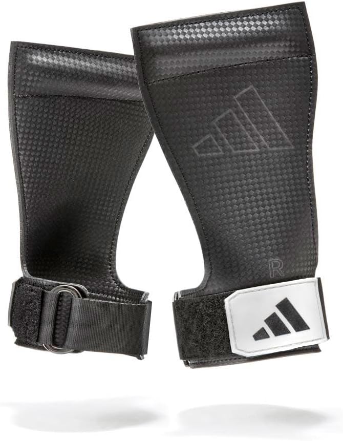 ADIDAS Lifting Grips - Black/White - L/XL - Image 1