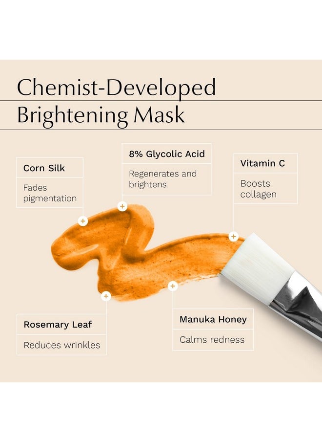 HANNA MüLLER - 8% Glycolic Acid Face Mask Exfoliating Face Mask Helps Reduce Acne Marks Fine Lines And Wrinkles Chemical Exfoliant For Face & Brightening Face Mask Face Peeling Treatment For Sensitive Skin - Image 1