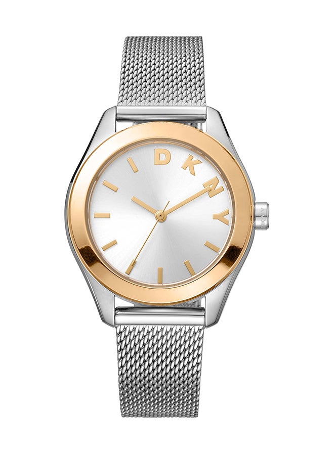 DKNY ديكني أستوريا لوجو DK1L032M0045 - ساعة كوارتز نسائية من الفولاذ المقاوم للصدأ 3 عقارب - Image 1