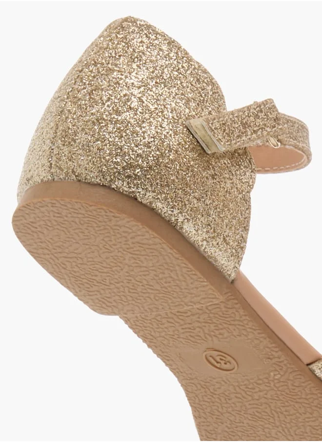 سيليست Girls Embellished Ballerinas With Hook And Loop Closure Ramadan Collection