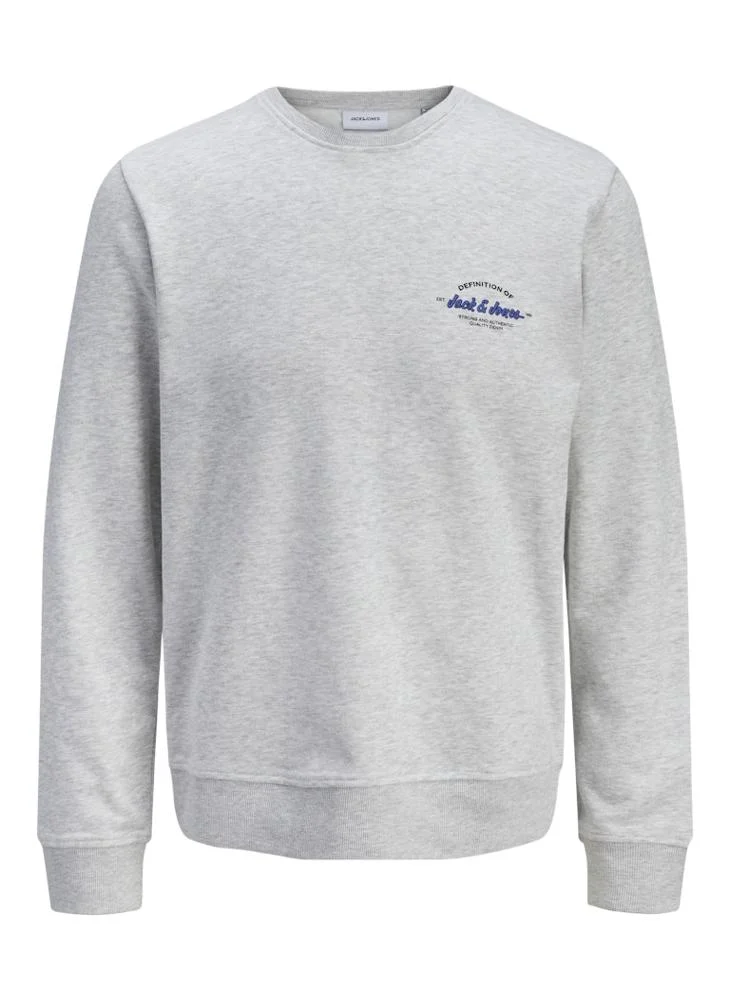 JACK & JONES  Graphic Crew Neck Sweatshirt for Men | Best Price UAE