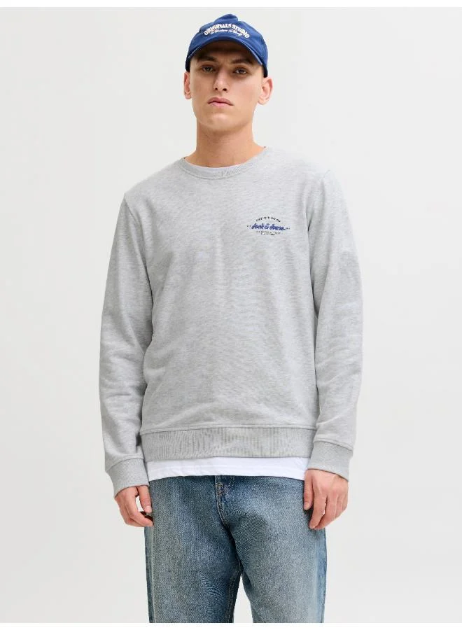 JACK & JONES  Graphic Crew Neck Sweatshirt for Men | Best Price UAE