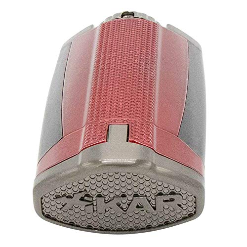 Xikar HP3 Inline Triple Flame Cigar Lighter, Attractive Gift Box, EZ-View Red Fuel Window, Honeycomb Texture, Daytona Red - Image 3
