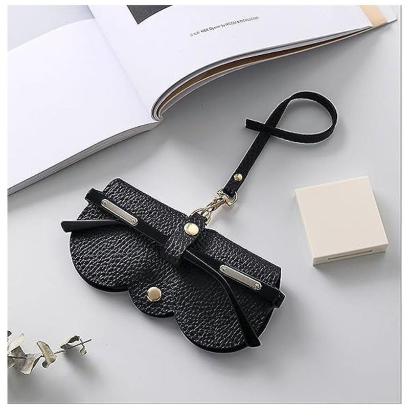 Eitheo Fancy Cute Eyeglasses/Sunglasses Case for Women/Girls Fashionable Stylish and for Travel Leather Look with Hook for Hand Bags Trendy Eyeglasses pouch, Ideal for Sunglasses- Stylish & Protective - Image 4