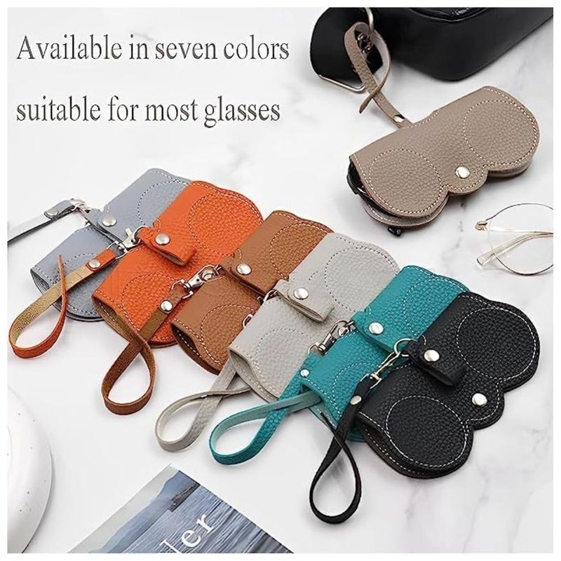 Eitheo Fancy Cute Eyeglasses/Sunglasses Case for Women/Girls Fashionable Stylish and for Travel Leather Look with Hook for Hand Bags Trendy Eyeglasses pouch, Ideal for Sunglasses- Stylish & Protective - Image 3