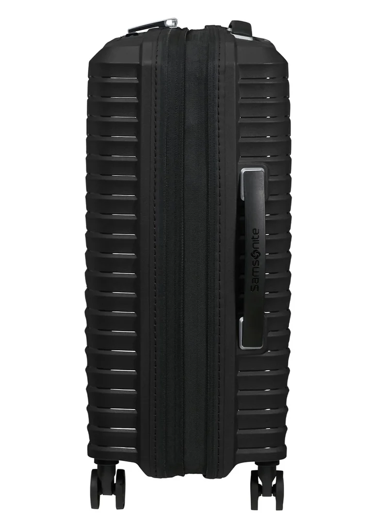 Samsonite Upscape Suitcase Cabin Size 55 cm / 20 inch, 4 Spinner Wheels, Polypropylene, Black|Inner Mesh Pocket|Expandable|Removable Divider|TSA Lock|USB Port - 10 Years International Warranty