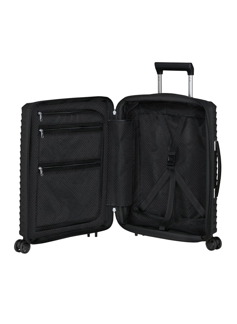 Samsonite Upscape Suitcase Cabin Size 55 cm / 20 inch, 4 Spinner Wheels, Polypropylene, Black|Inner Mesh Pocket|Expandable|Removable Divider|TSA Lock|USB Port - 10 Years International Warranty - Image 5