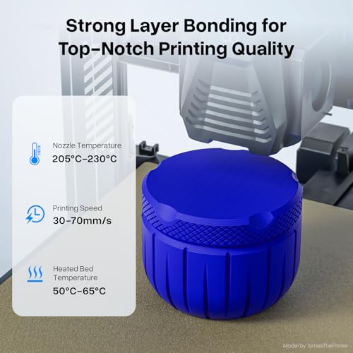 DEEPLEE PLA+ 1.75mm 3D Printer Filament, PLA Plus with Dimensional Accuracy +/- 0.02mm, Higher Strength and Toughness, Neatly Wound, No Clogging, Fits for Most FDM 3D Printers, 1KG White - Image 5