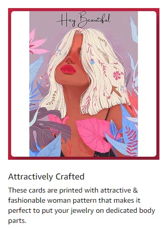 D2c D2C 300Gsm Thick Card For Jewellery Card | Earrings Card | Necklace Packaging | Display (Pack of 42 Cards) - Image 4