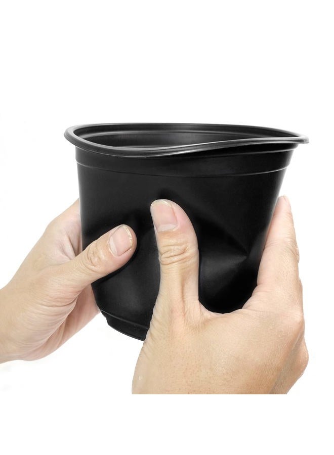 RAOOKIF 50 Pack Nursery Pots, 3 Inch Nursery Pot for Plants, SmallPlastic Plant Pots with Drainage Holes, Garden Flower Pots for Transplanting, Succulents, Cuttings, Seedlings(3inch,50pcs) - Image 3