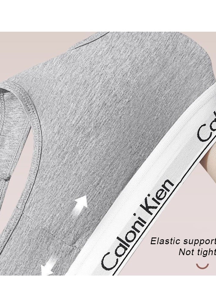 Calvin Klein Jewel بدلة رياضية نسائية ، حمالة صدر رياضية متوسطة الدعم وشورت  - Image 2