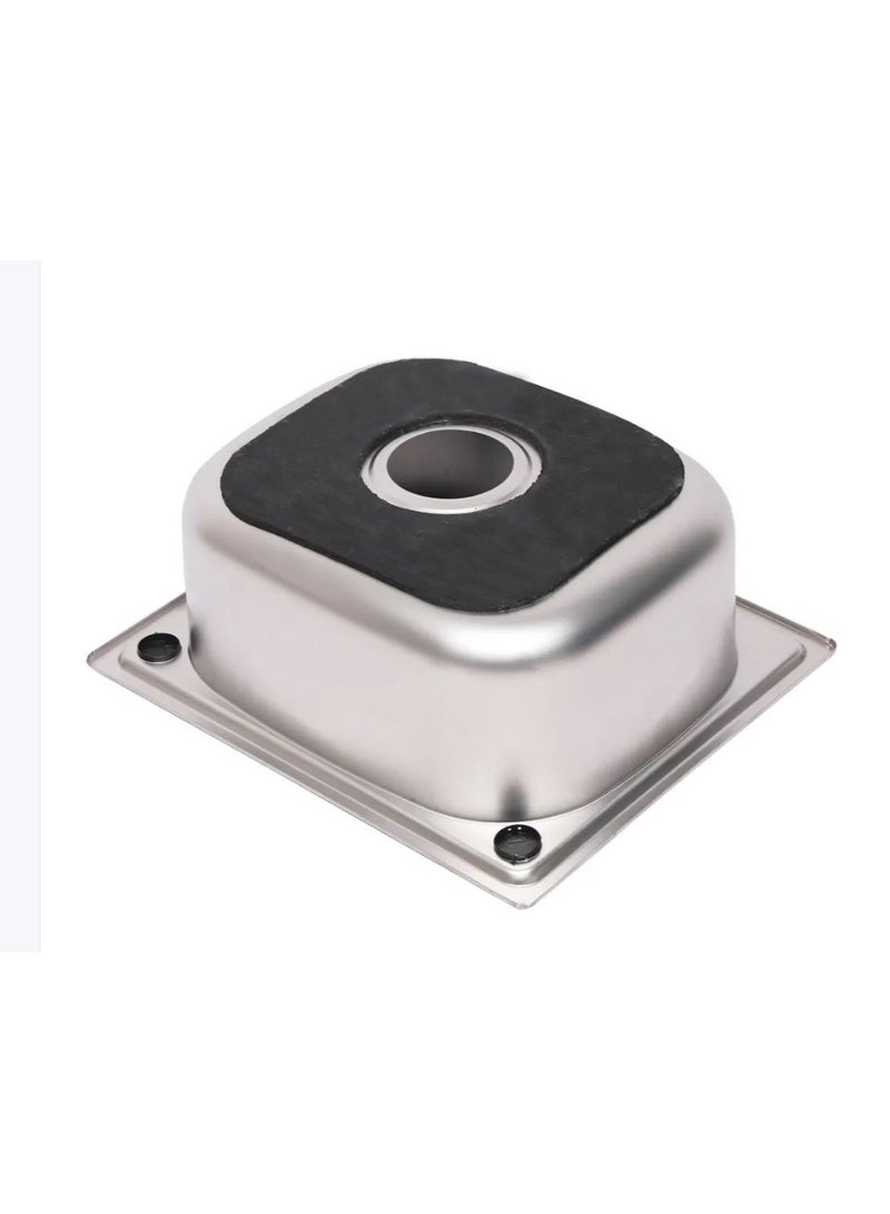 Shams Steel Kitchen Sink 2 Hole Sink 46.5cm*56.5cm +kitchen Mixer + Automatic Cup Washer - Image 3