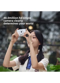 Generic Ccd Gift 4800w Flip Screen High Pixel High Definition Mobile Phone Student Campus Micro Single Camera With Camera-Body Color:6400w Flip Screen Listening To Music Filter Elegant White - Recommended Tuhao Package 5128g Memory Can Take 100k Pictures  - Image 4