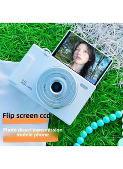 Generic Ccd Gift 4800w Flip Screen High Pixel High Definition Mobile Phone Student Campus Micro Single Camera With Camera-Body Color:6400w Flip Screen Listening To Music Filter Elegant White - Recommended Tuhao Package 5128g Memory Can Take 100k Pictures  - Image 3